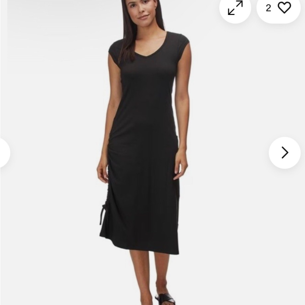 Toad&Co Black Muse Dress Medium NWT